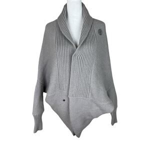 G-Star RAW DM Knit Cardigan Dolman Sleeve Wool Alpaca Minimalist Cozy Size Small